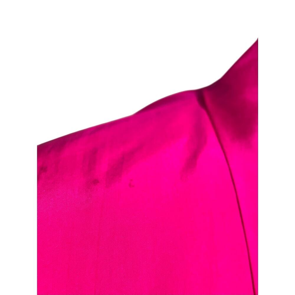 VTG Japanese Magenta Pink Silk Haori Kimono Jacket Shibori Floral, One Size - Picture 9 of 9
